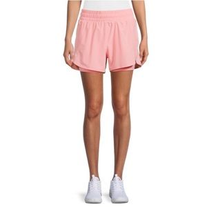 NWOT Avia Running Shorts with Bike Liner in Peach Delight